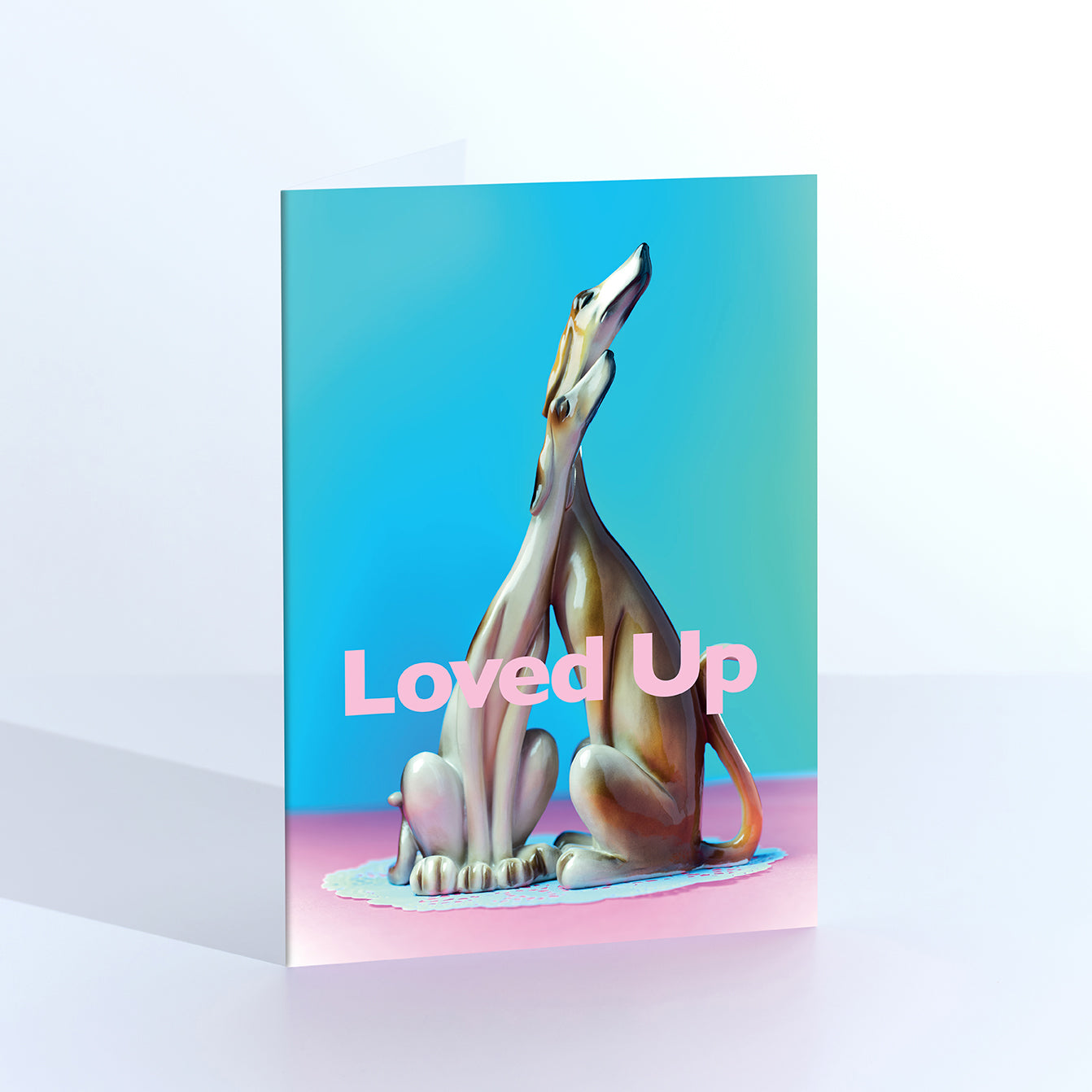 Loved Up Hounds Greetings Card