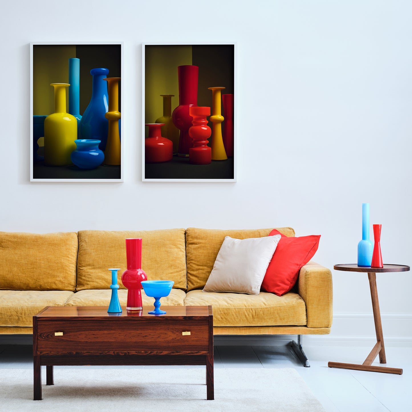 "Mid-century glass , Mediterranean days" giclée photo print