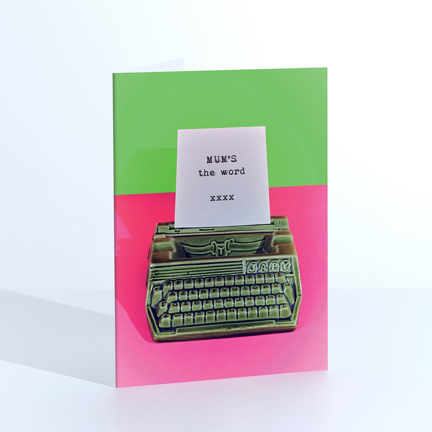 TypeHype Mums the Word Greetings Card