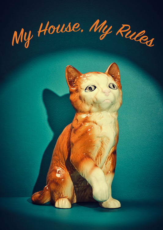 My House, My Rules Bossy Cat Photo Print