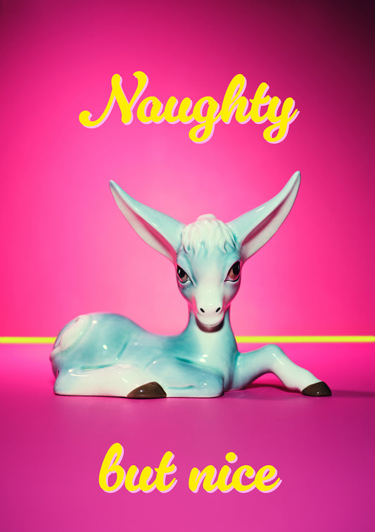 "Naughty but Nice" Donkey giclée photo print