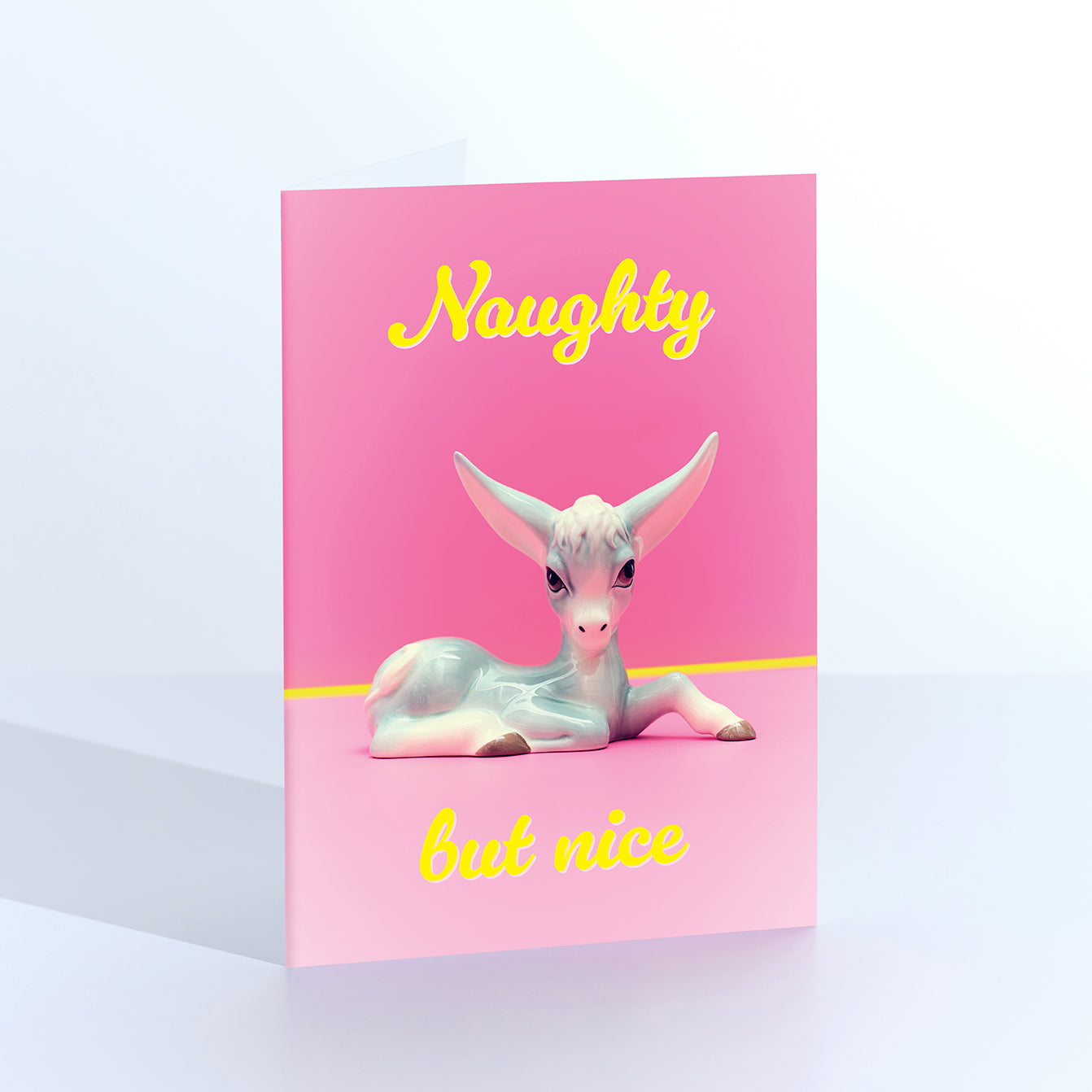 Naughty But Nice Donkey Greetings Card