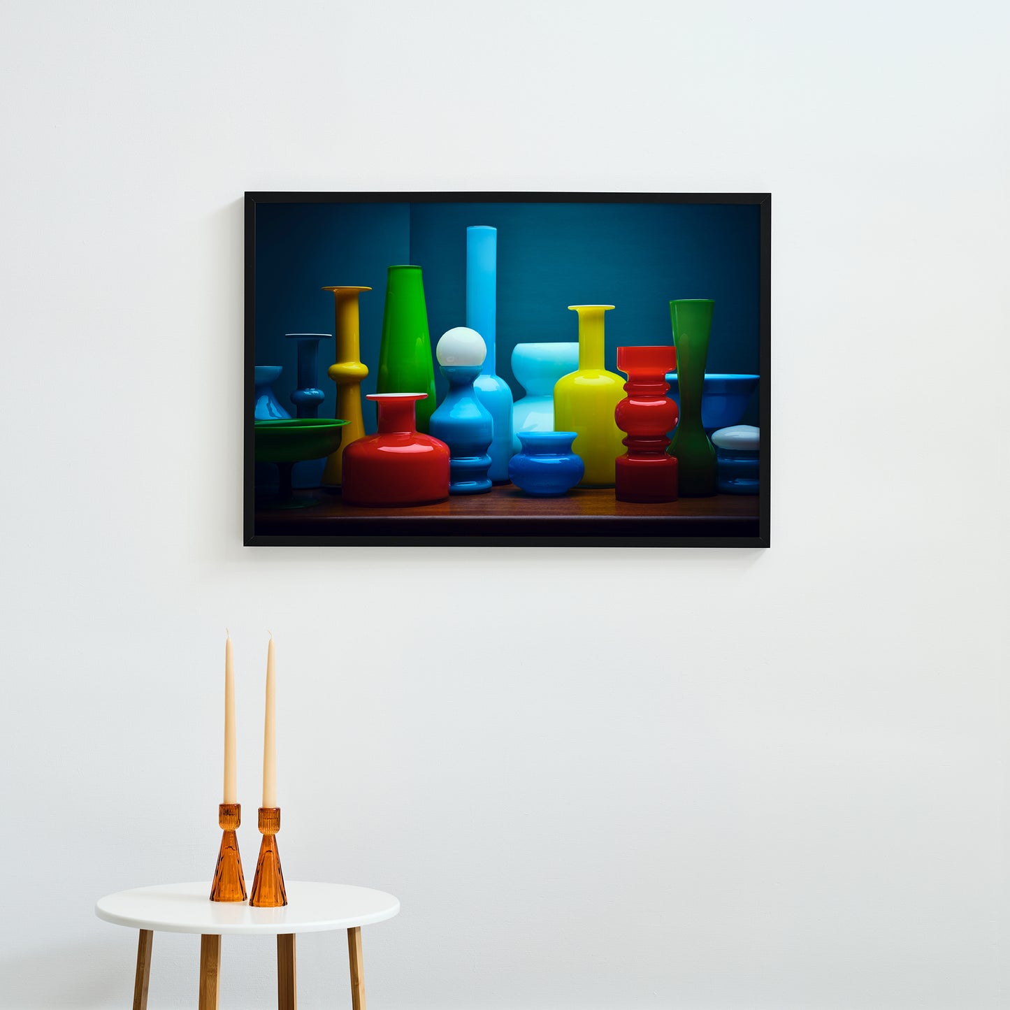 "Mid-century rainbow of glass ," giclée photo print