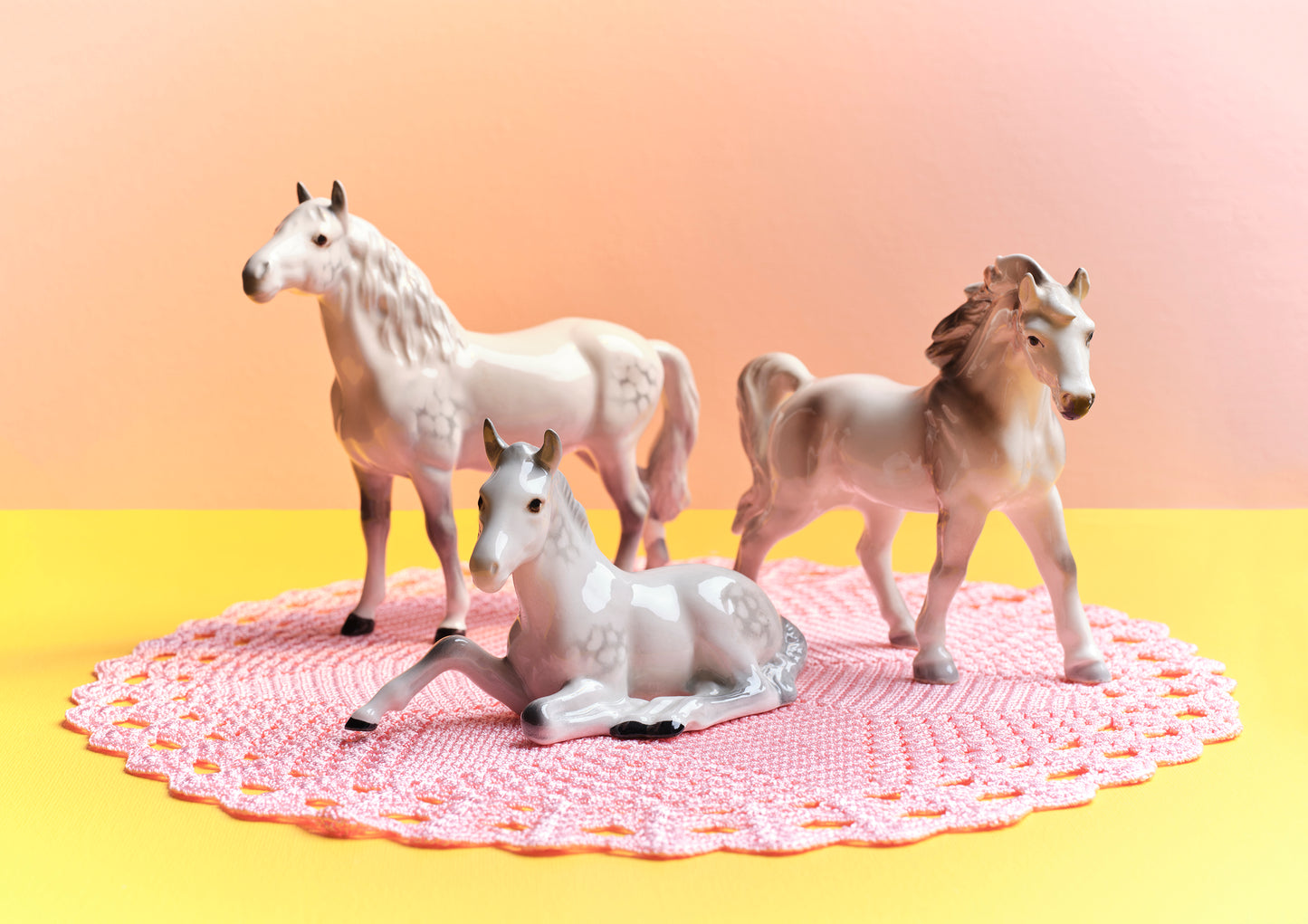 "Nana's house, pastel horses" giclée photo print