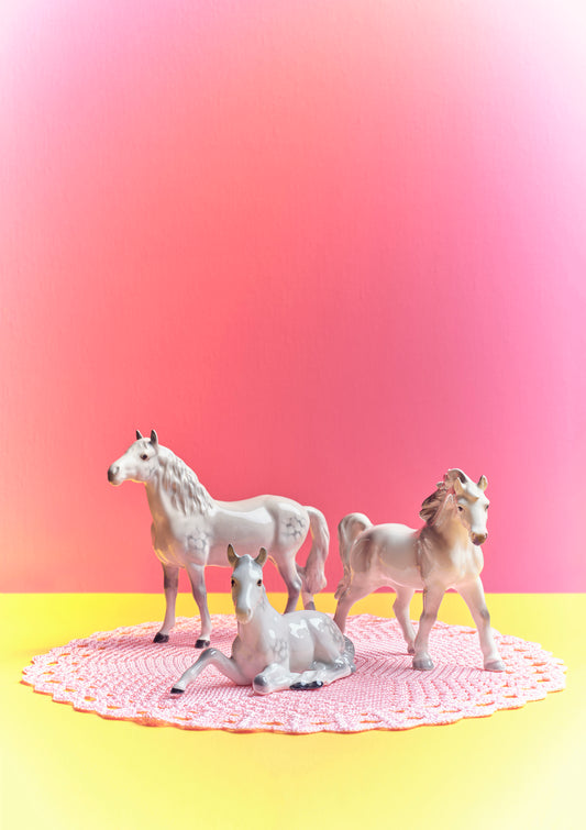 "Nana's house, pink horses" giclée photo print