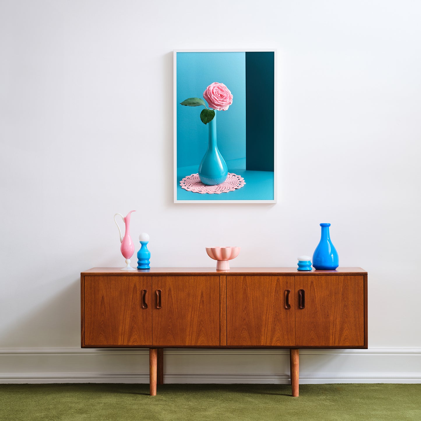 "Nana's house, rose vase" giclée photo print