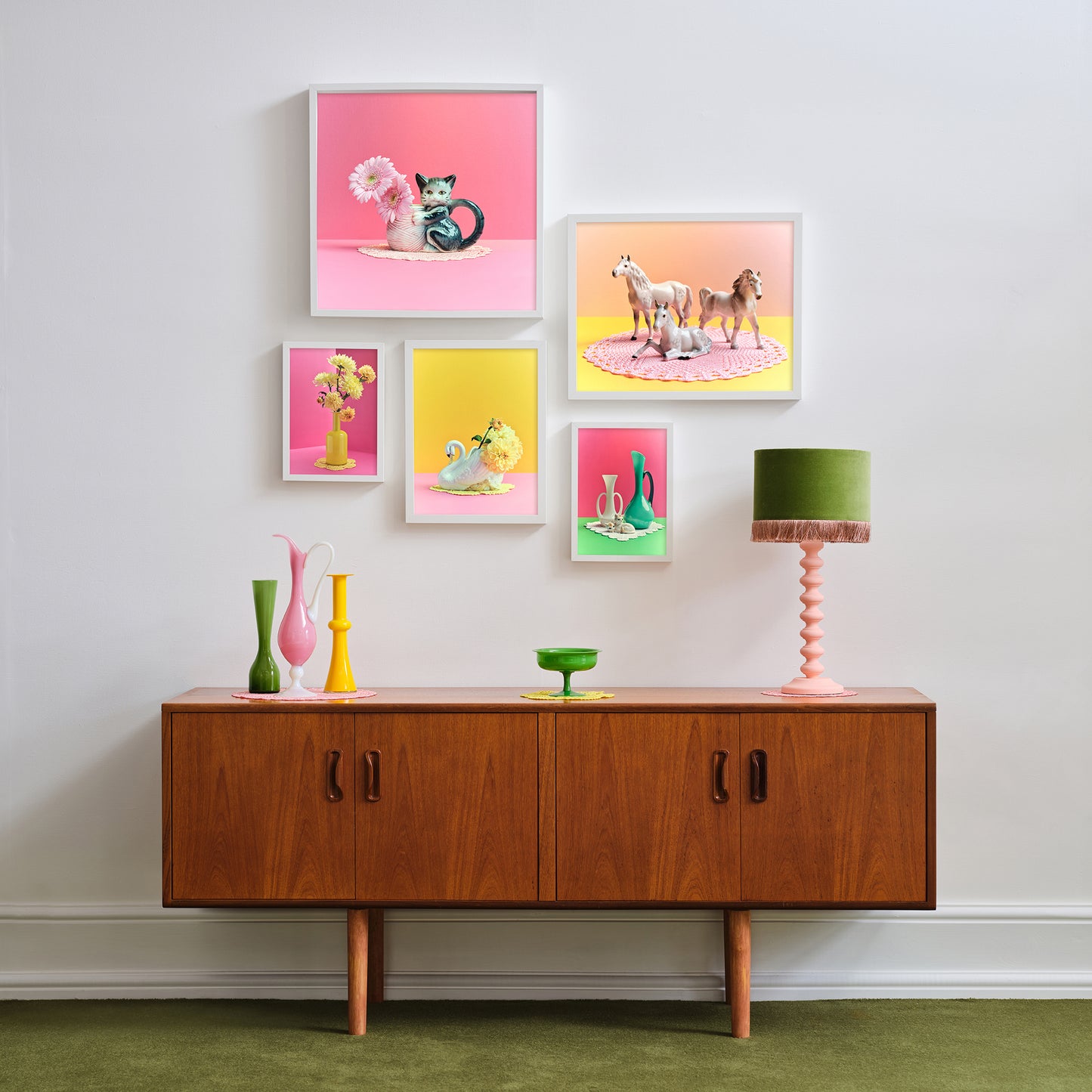 "Nana's house, pastel horses" giclée photo print