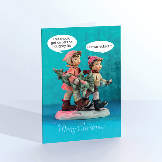 The Naughty List Christmas Card