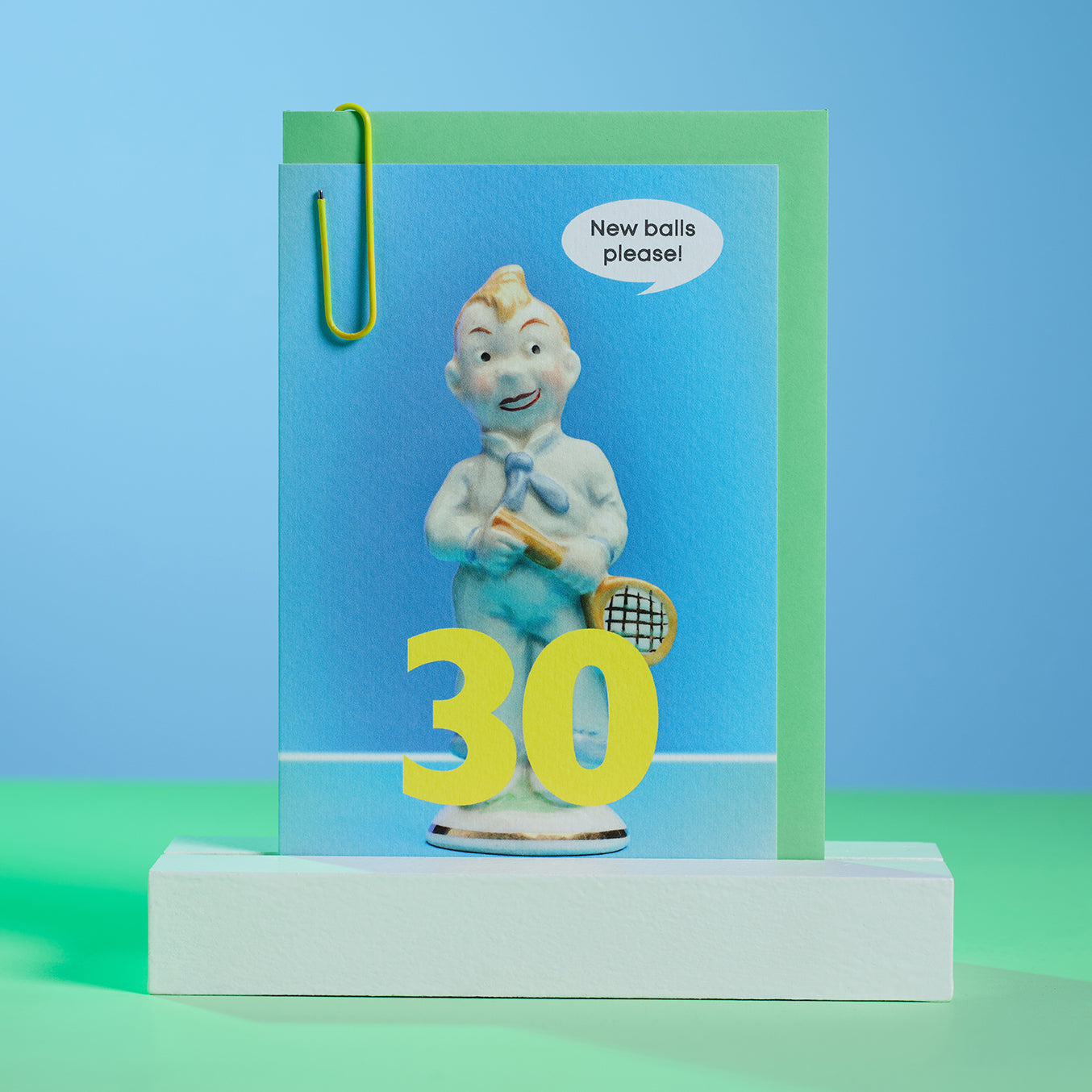 30th Birthday New Balls Please Tennis Player Card