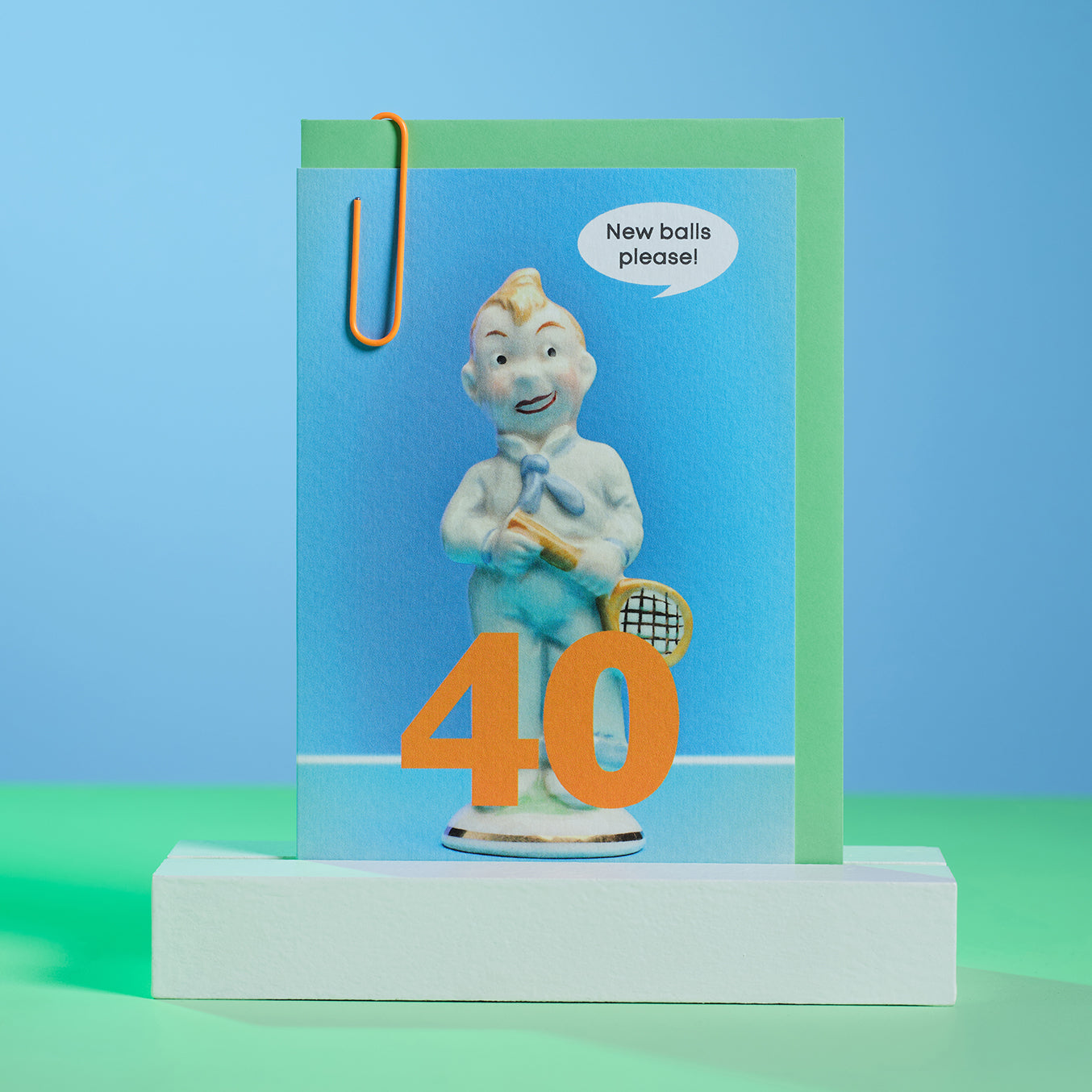 40th Birthday New Balls Please Tennis Player Card