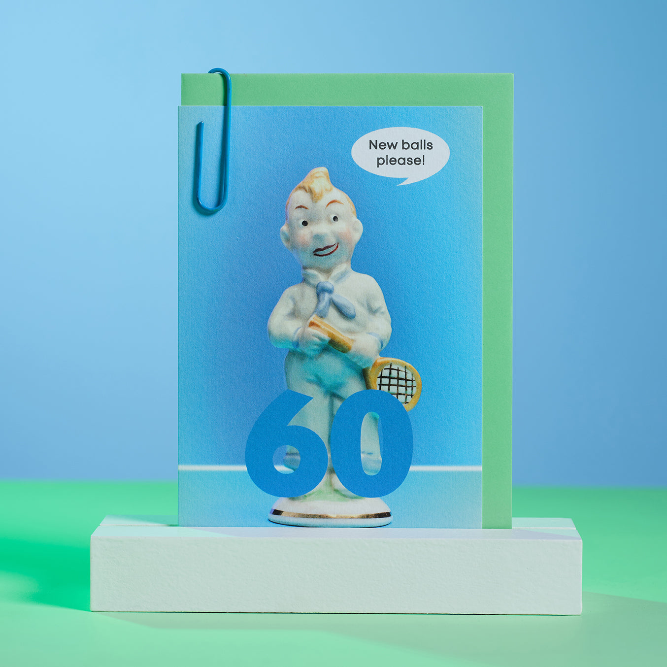 60th Birthday New Balls Please Tennis Player Card