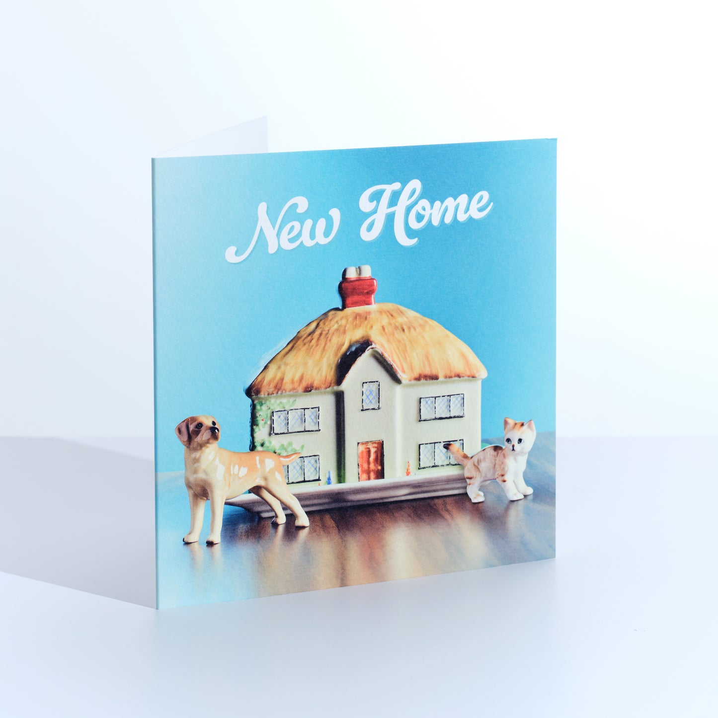 New Home Blue Greetings Card