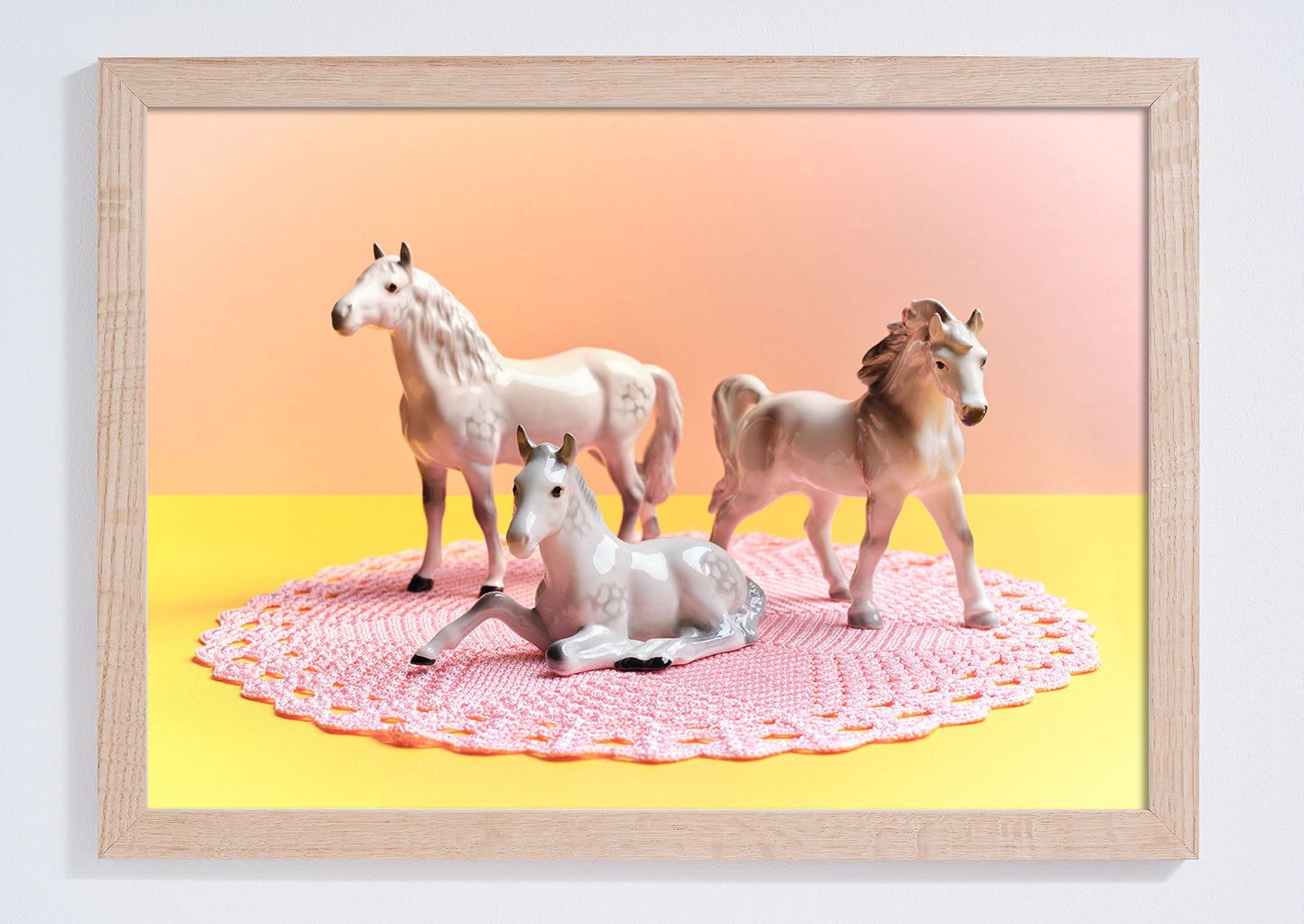 "Nana's house, pastel horses" giclée photo print