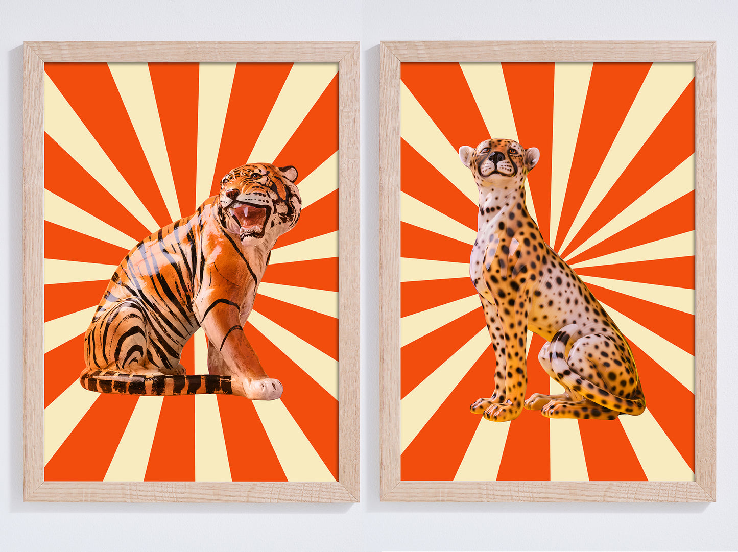 "Circus Cats" pair of giclée photo prints