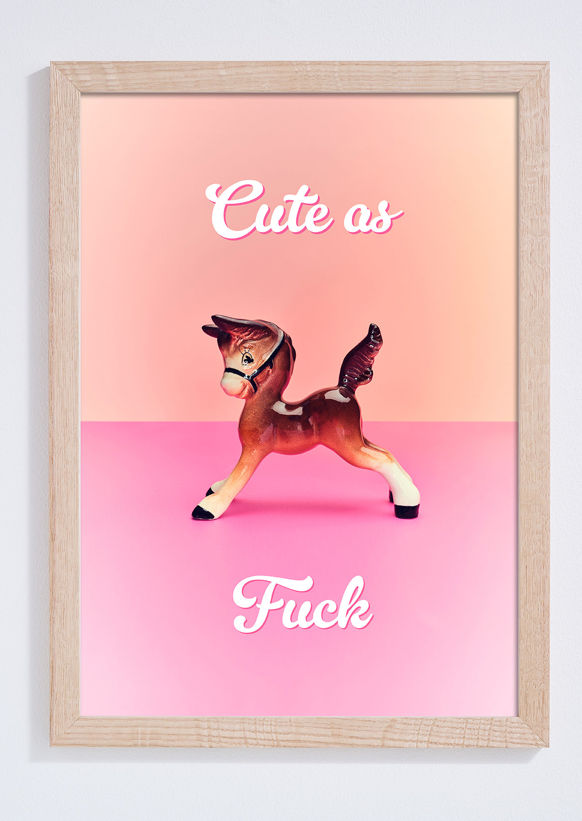 "Cute as Fuck" foal giclée photo print