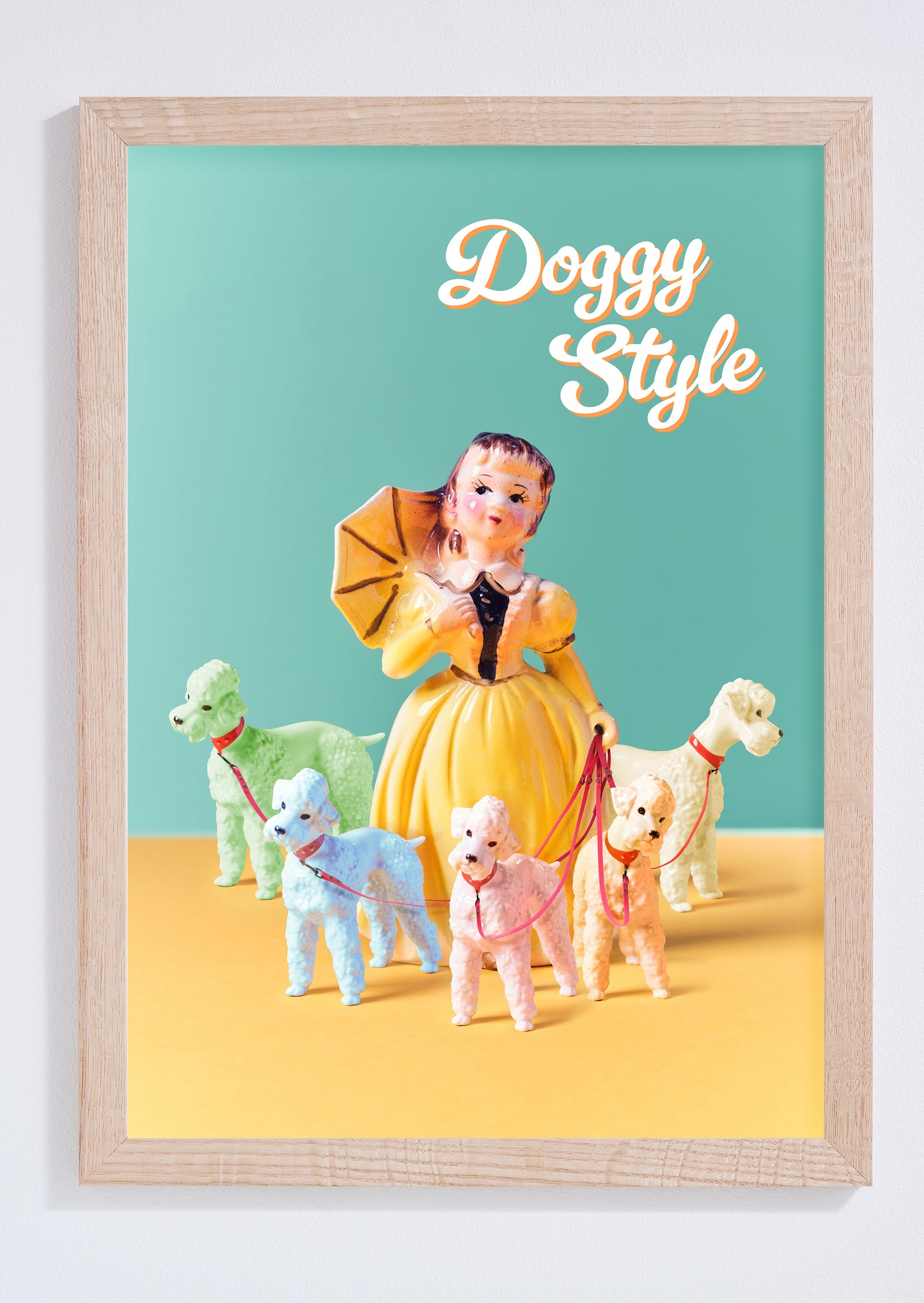 "Doggy style" Poodle Lady Giclée Photo Print