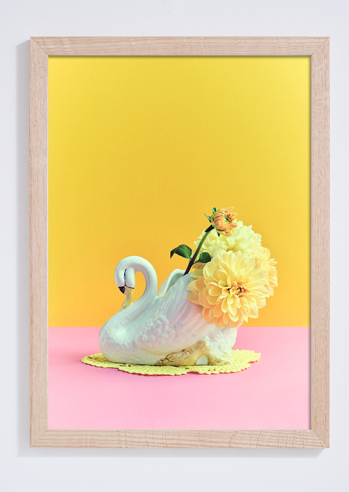 "Nana's house, swan planter" giclée photo print