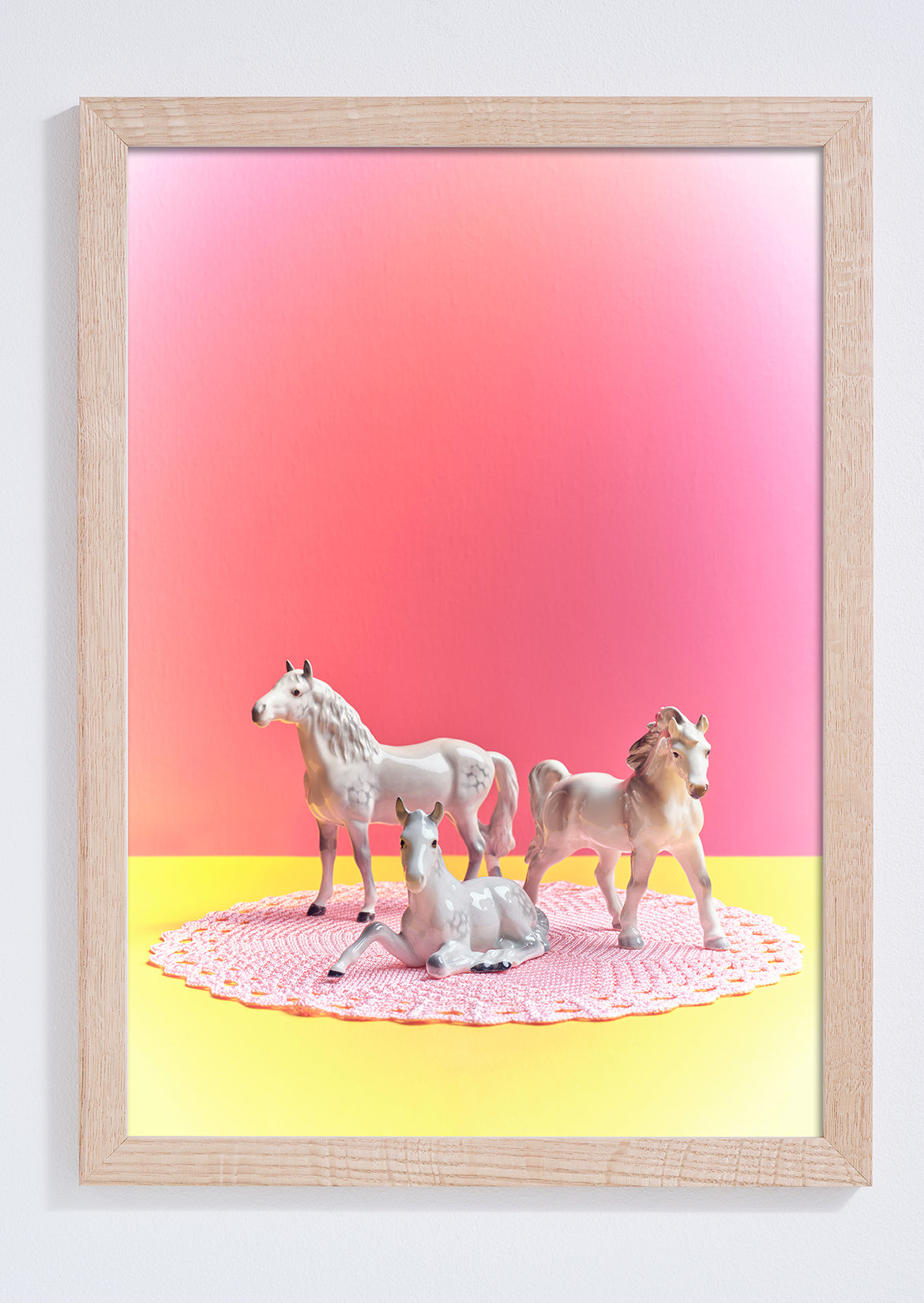 "Nana's house, pink horses" giclée photo print