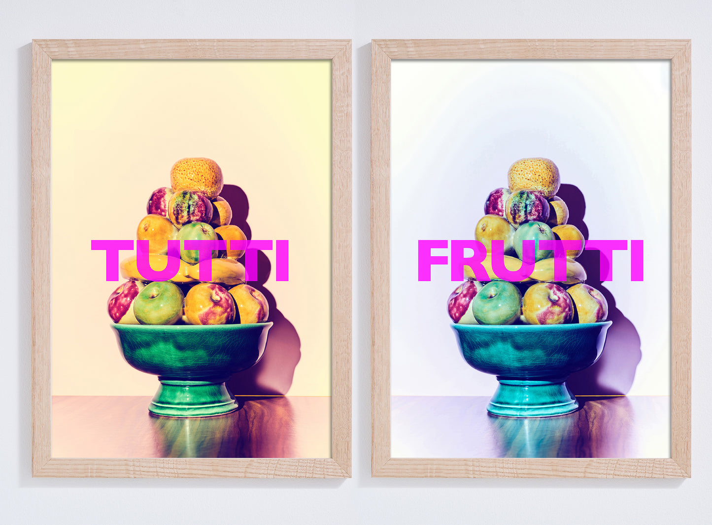 "Tutti Frutti" Fruit Bowl Pair of Photo Prints