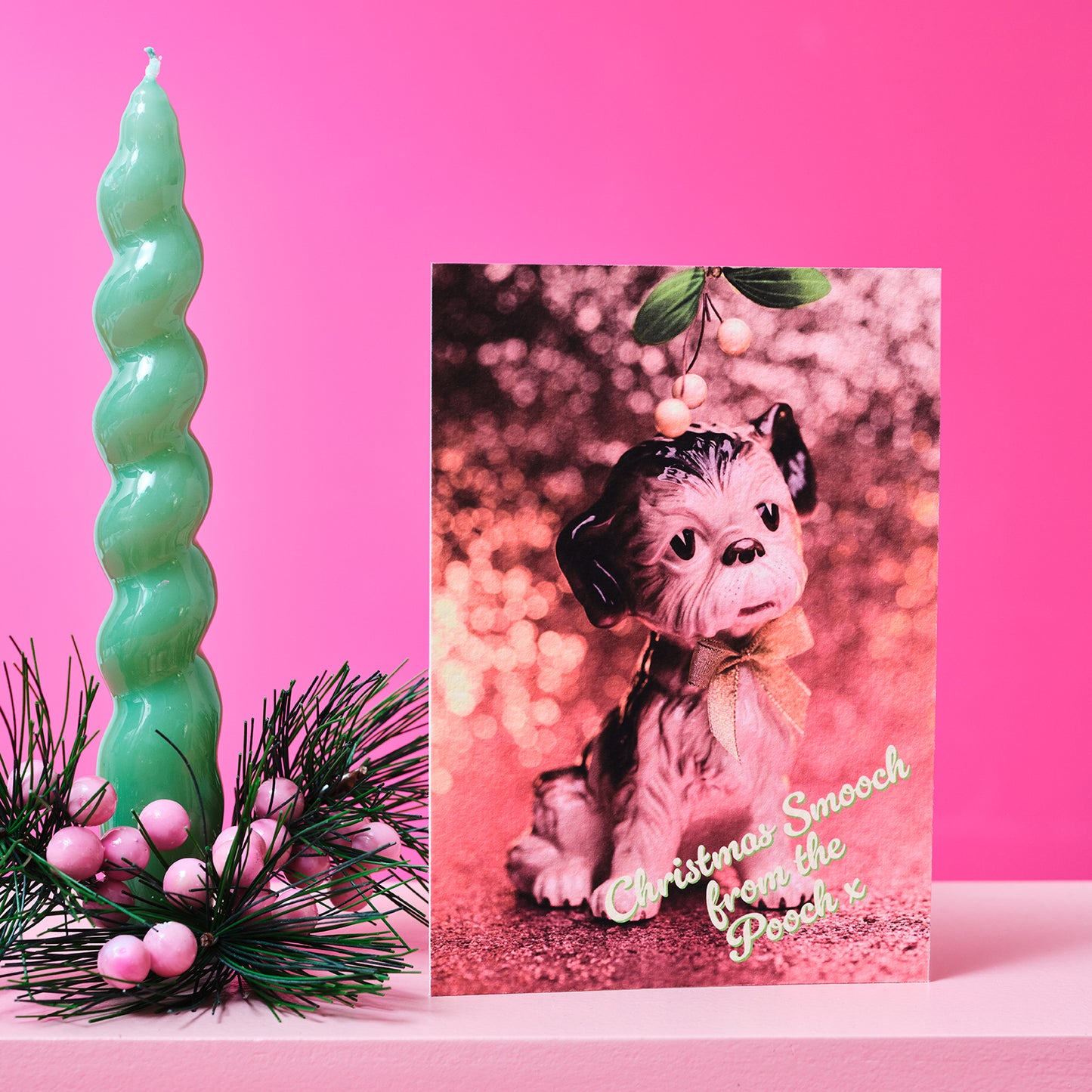 Christmas Smooch From The Pooch Card