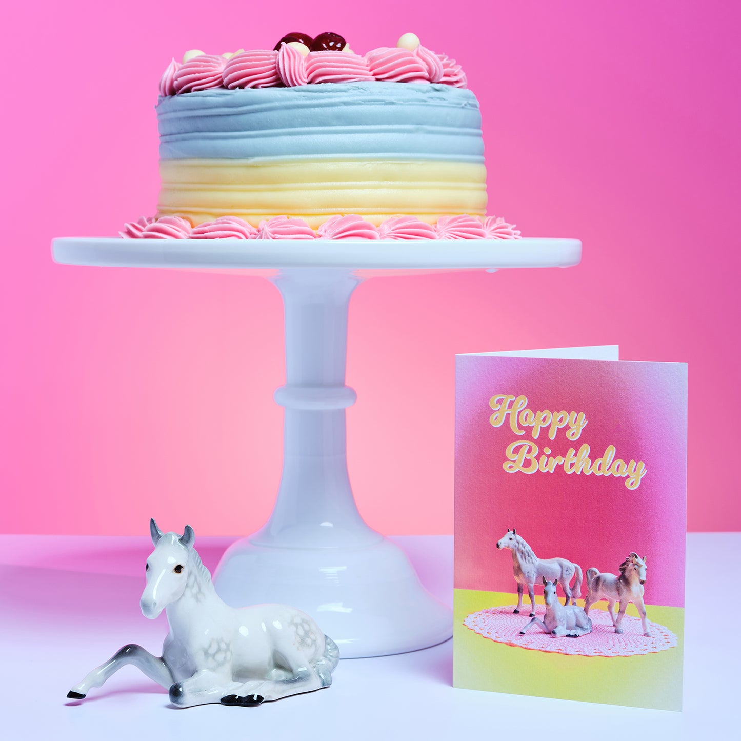 Happy Birthday Vintage Horses