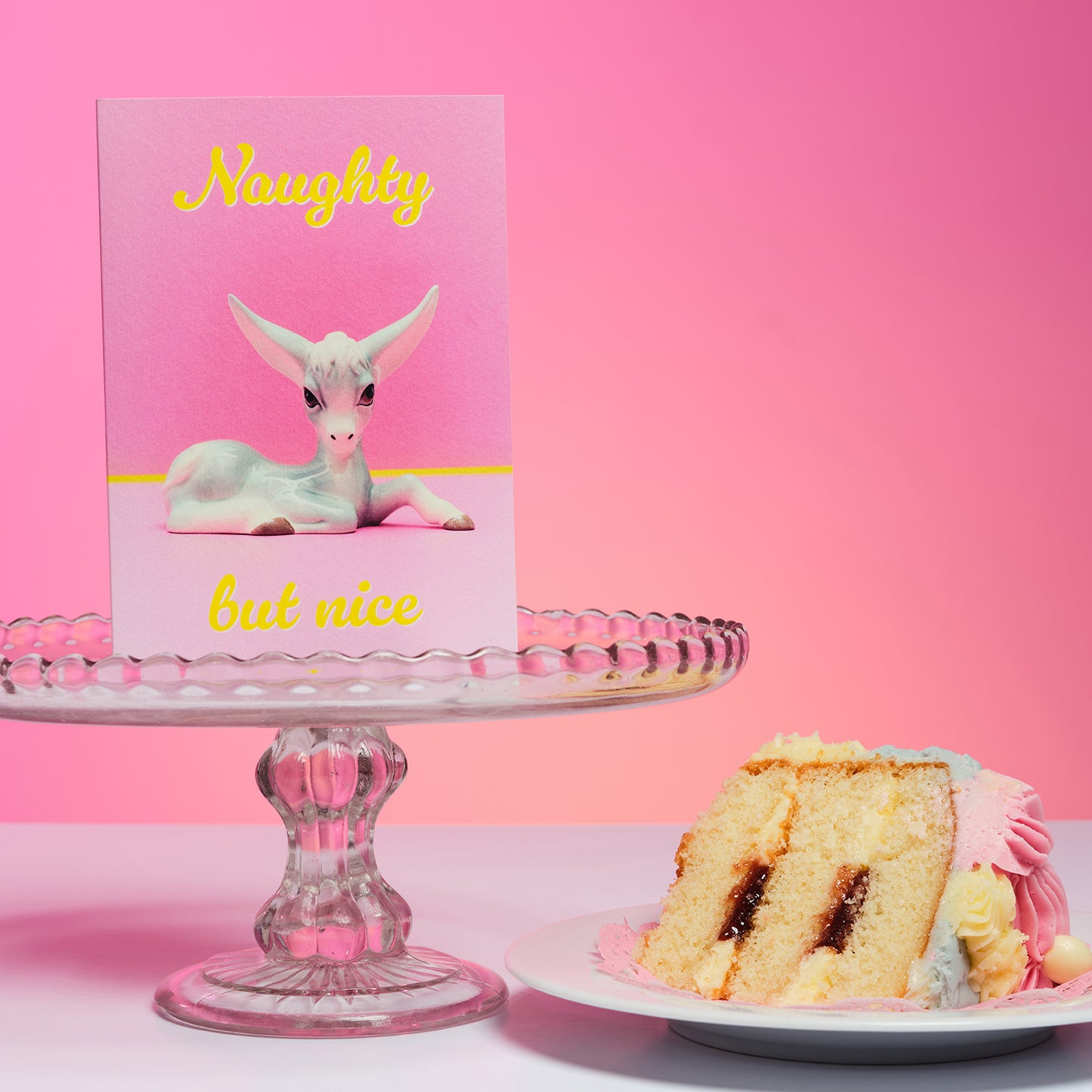 Naughty But Nice Donkey Greetings Card