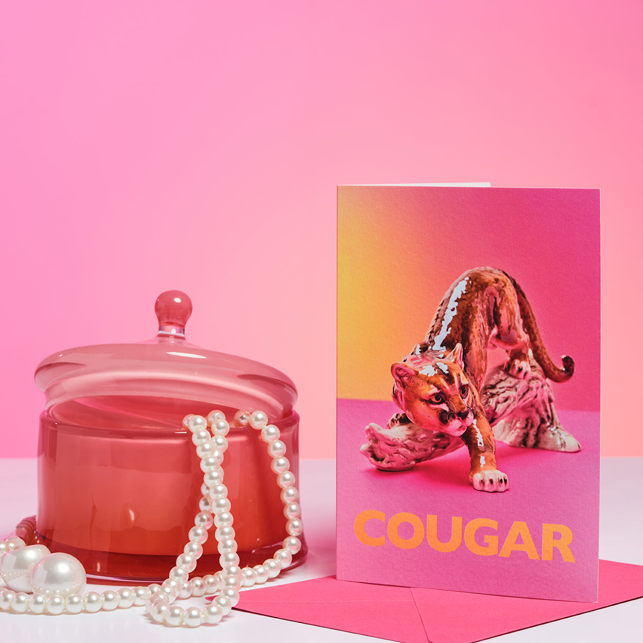 Cougar  Greetings Card