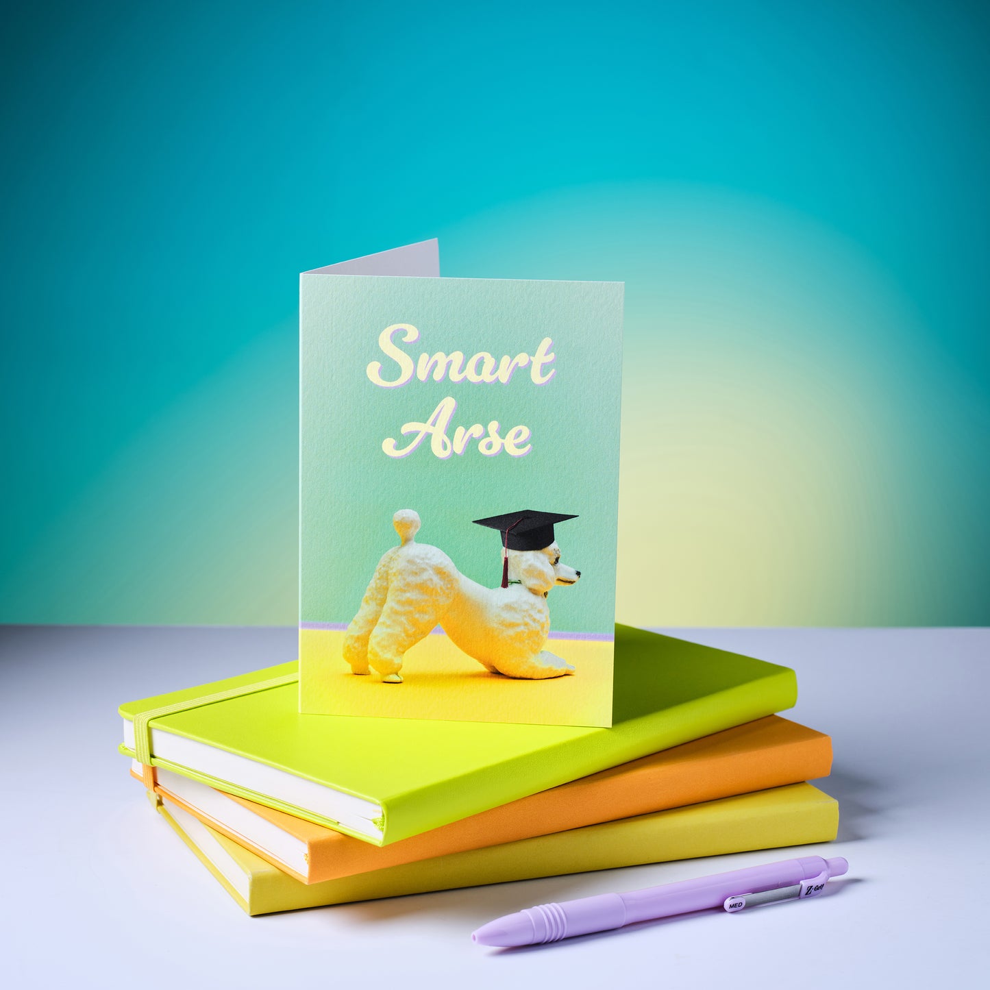 Smart Arse Poodle Congratulations Greetings Card