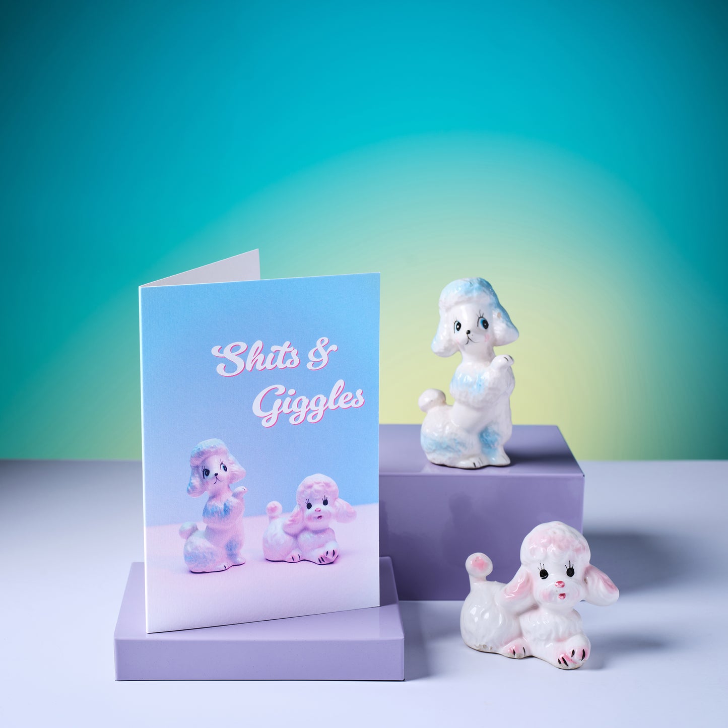 Shits and Giggles greetings card