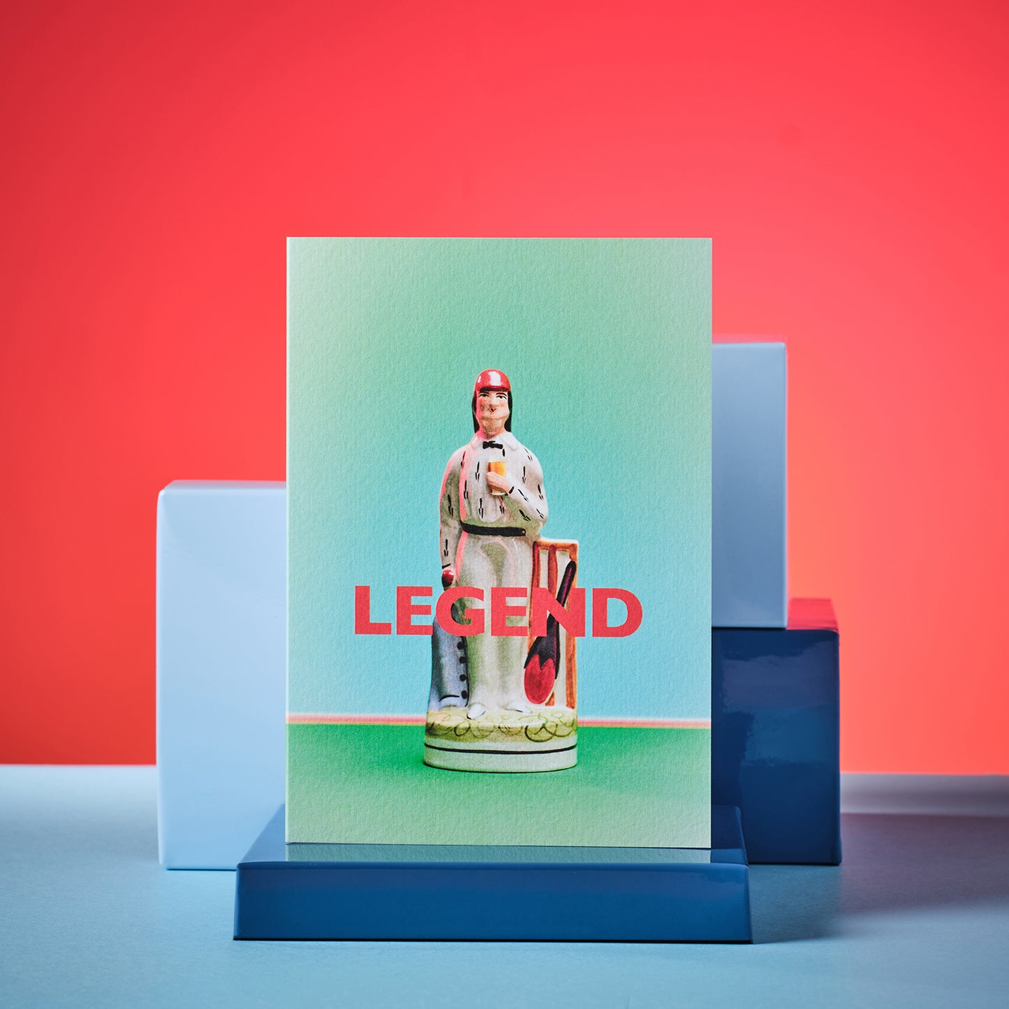 The legend cricketer Greetings Card