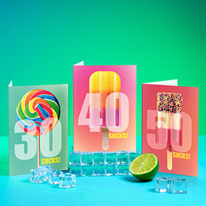 40 Sucks Lick-Me-Quick Lollipop Card