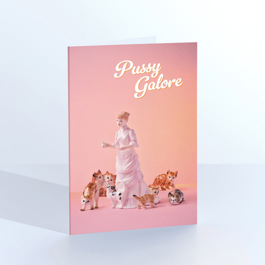 Pussy Galore Greetings Card