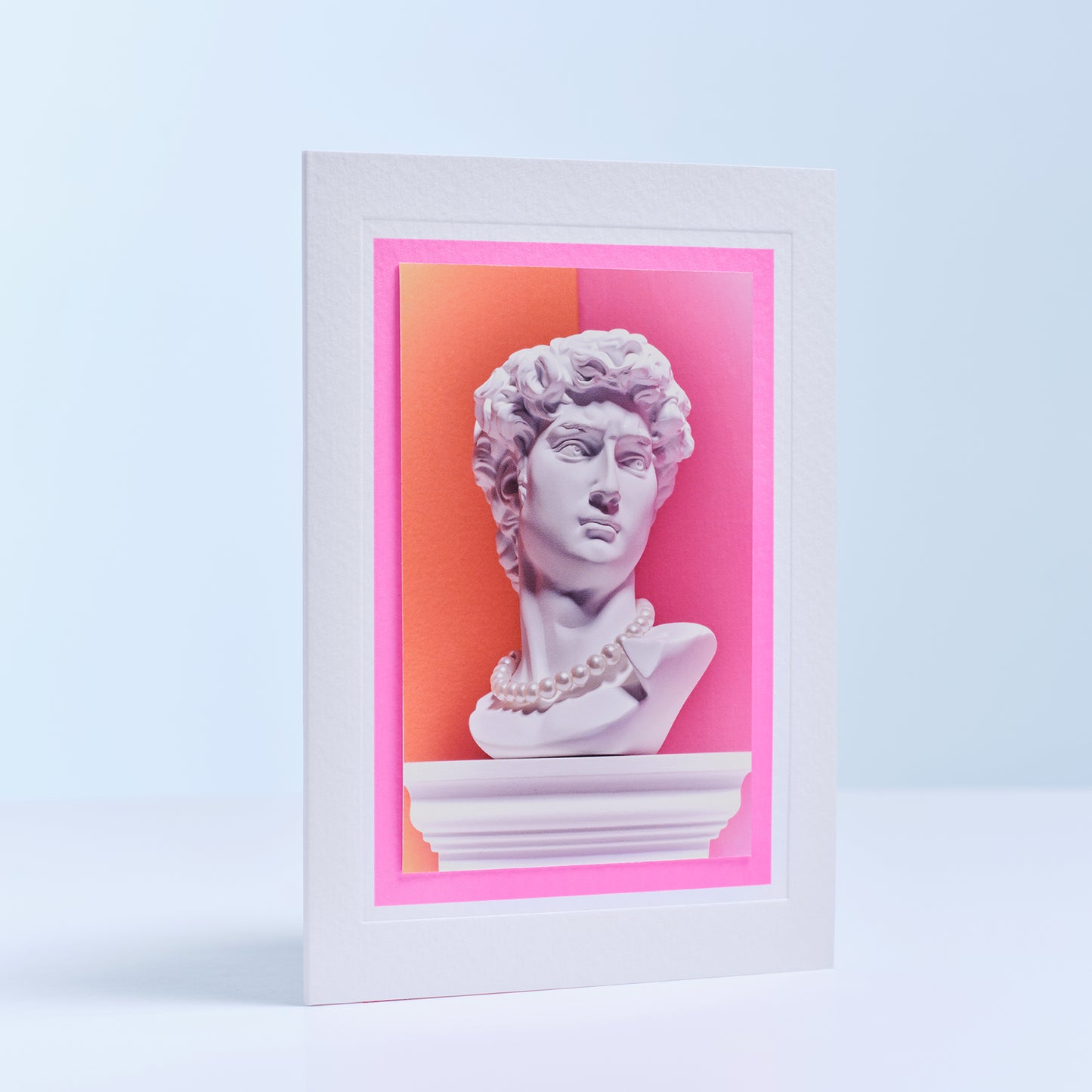 David in Pearls Hand Finished Greetings Card