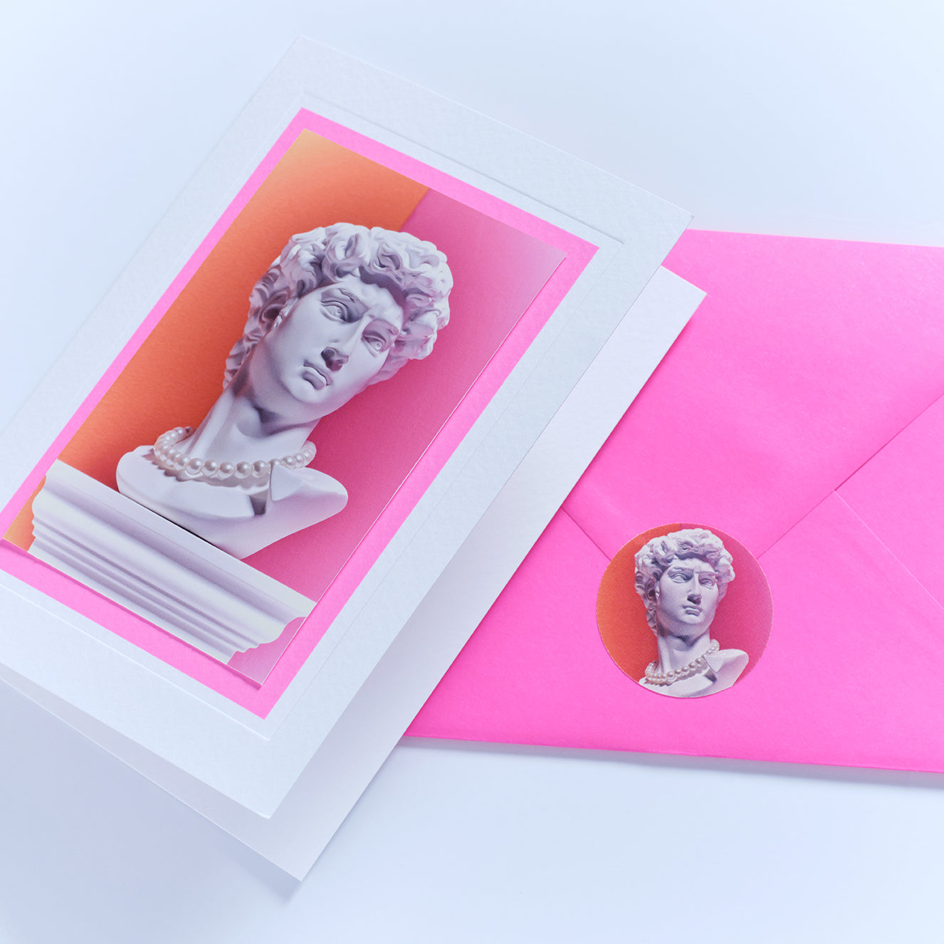 David in Pearls Hand Finished Greetings Card