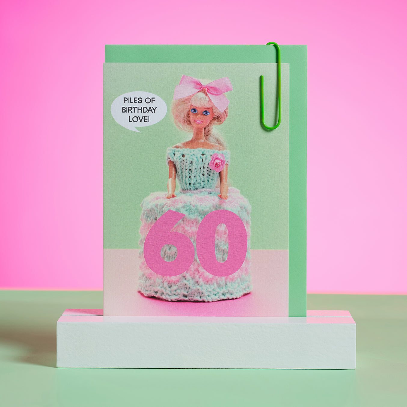 60th Birthday Toilet Doll Greetings Card