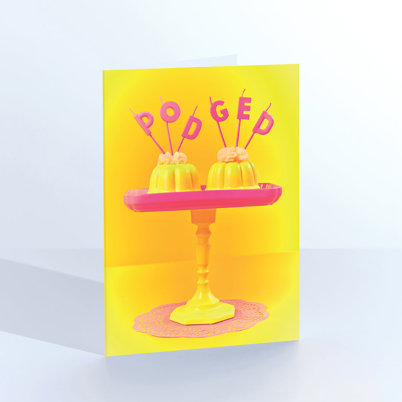 Podged Cake Card