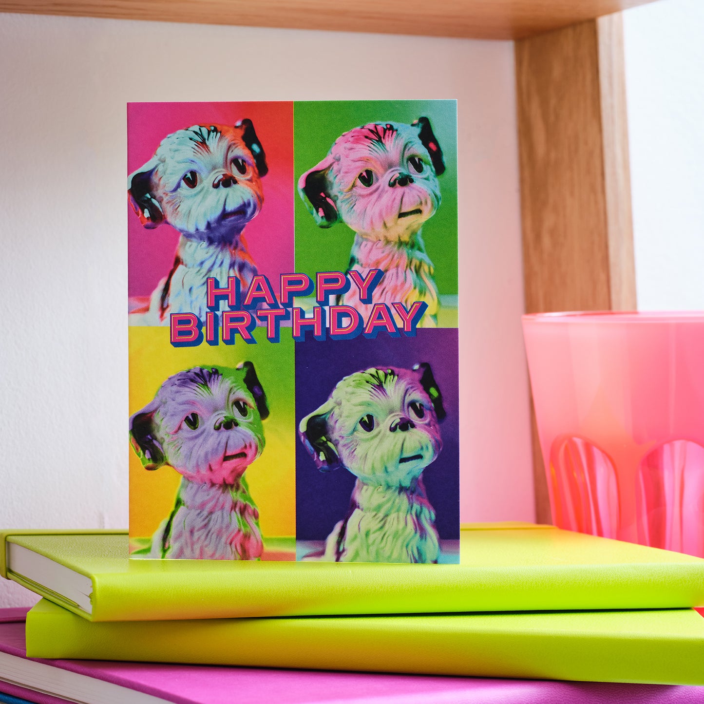 Pop Dog Birthday Greetings Card