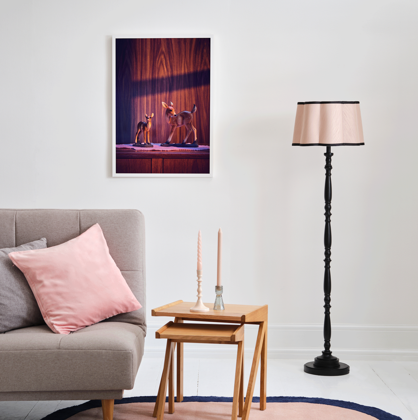 "Nana's house, deer in the early light" giclée photo print