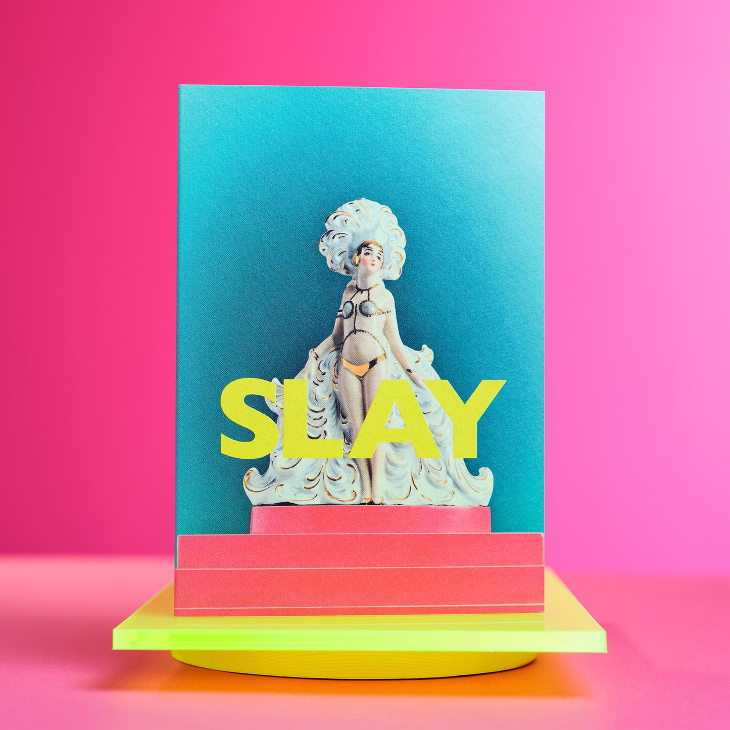 Slay Showgirl Greetings Card