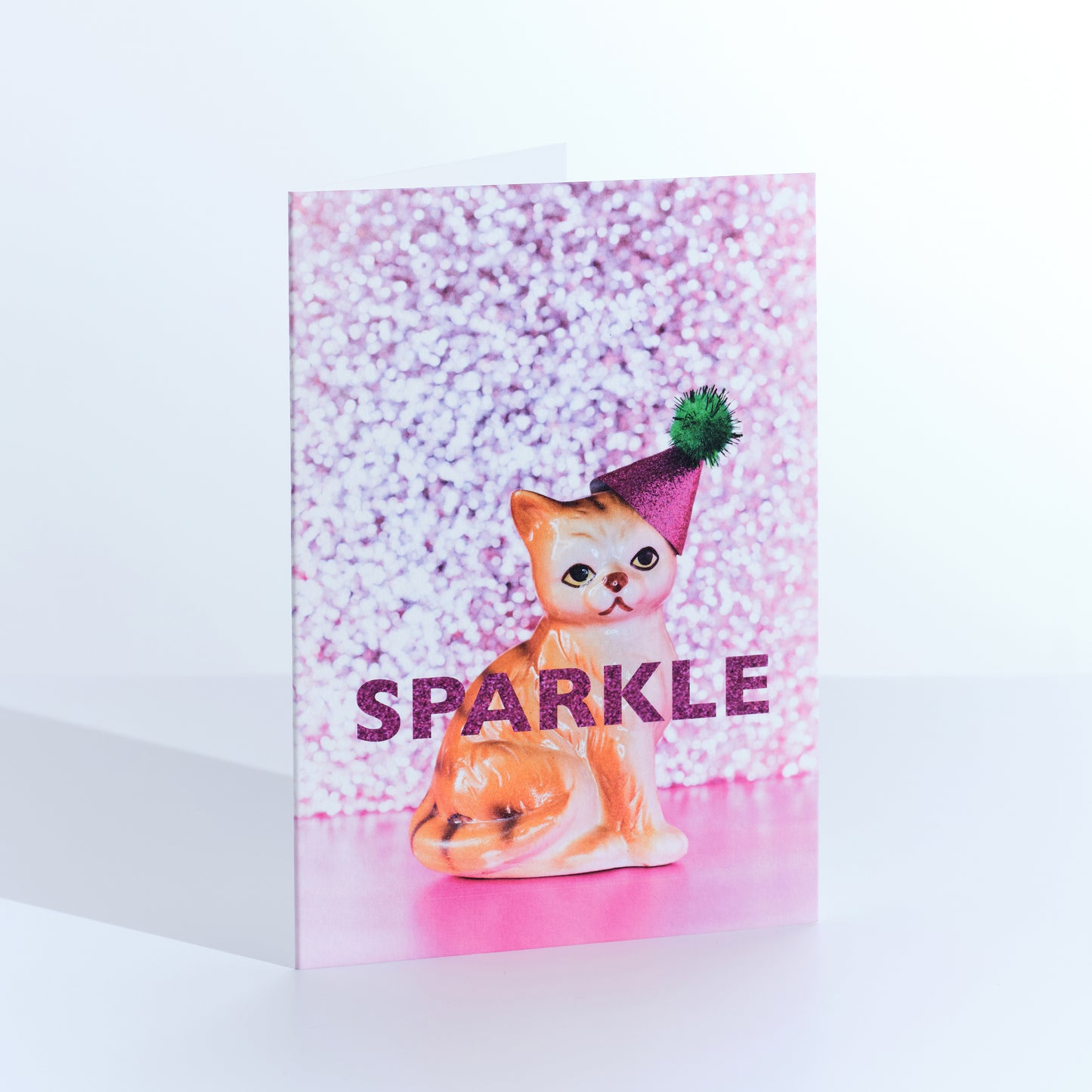 Sparkle Cat Christmas Card