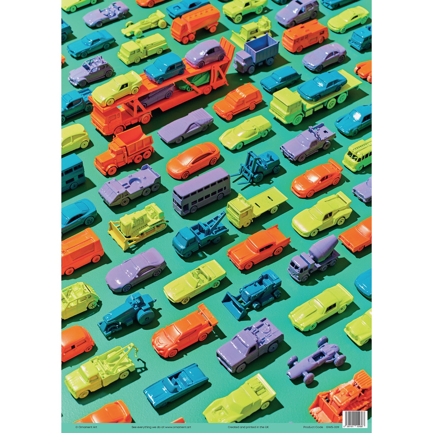Tailbacks Vintage Toy Cars Gift Wrap Sheet