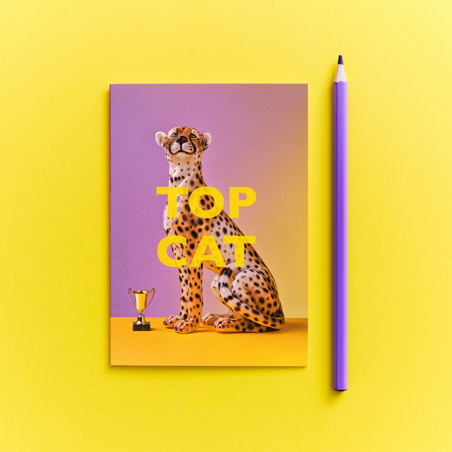 Top Cat Cheetah Congratulations Card