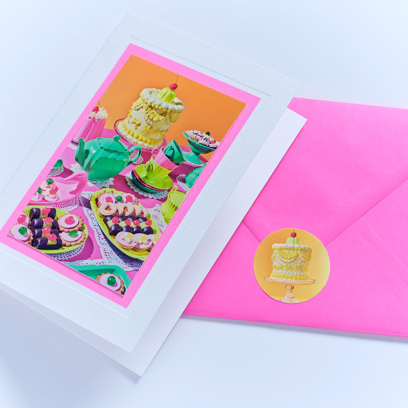 Party Spread Hand Finished Greetings Card