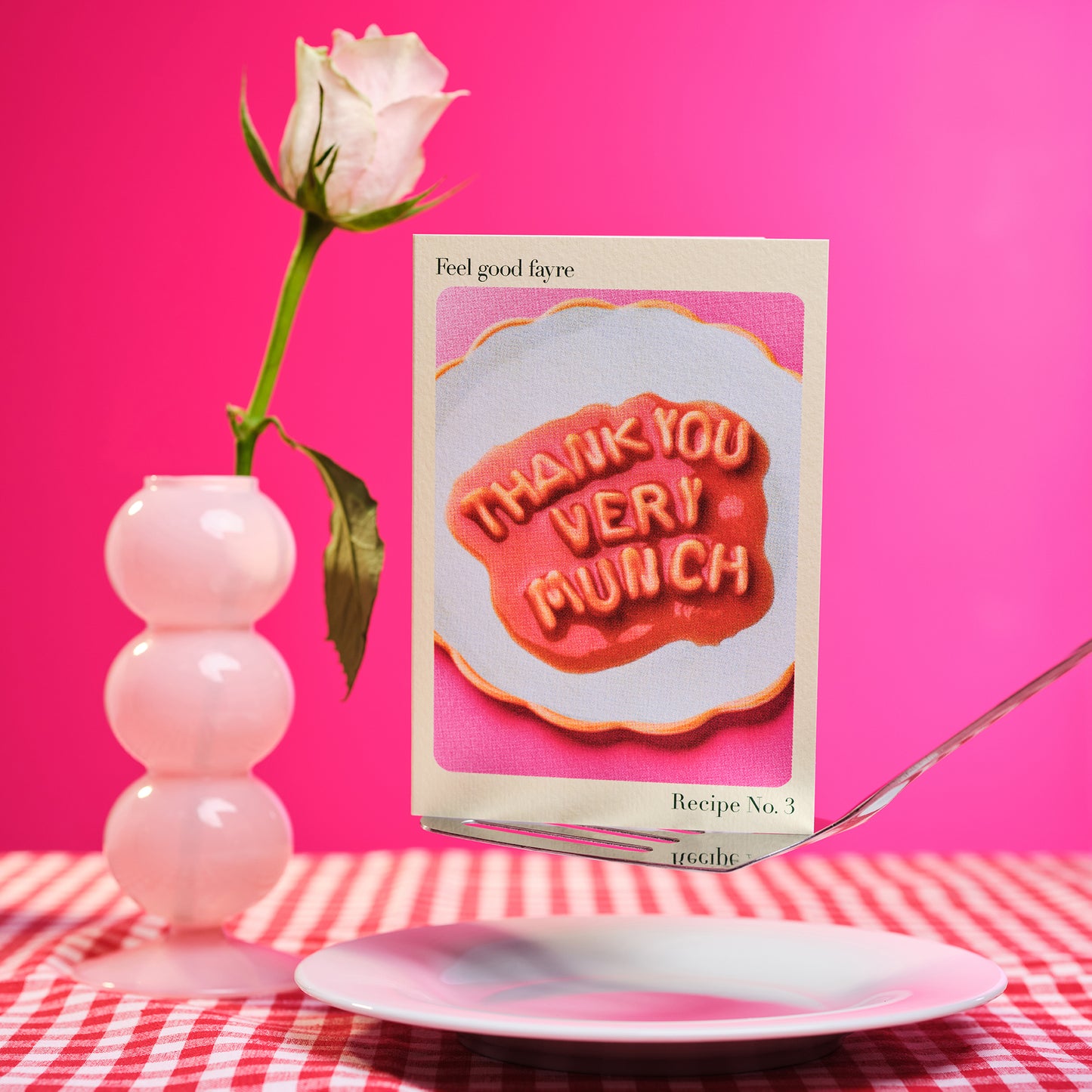 Thank You Very Munch Talking Spaghetti Greetings Card