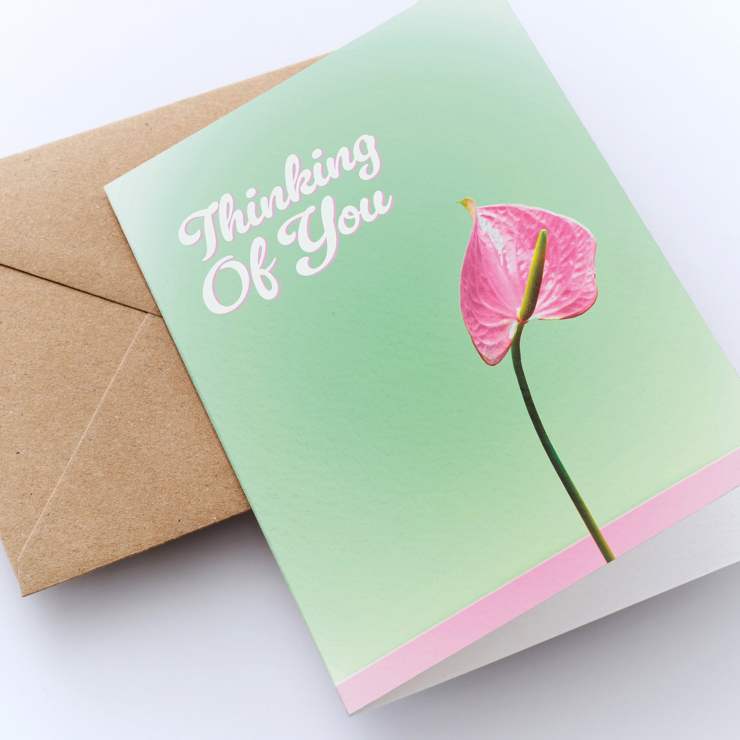 Thinking Of You Peace Lily Card