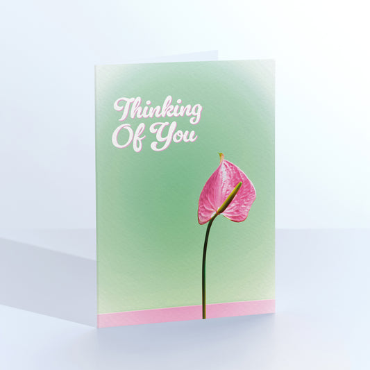 Thinking Of You Peace Lily Card