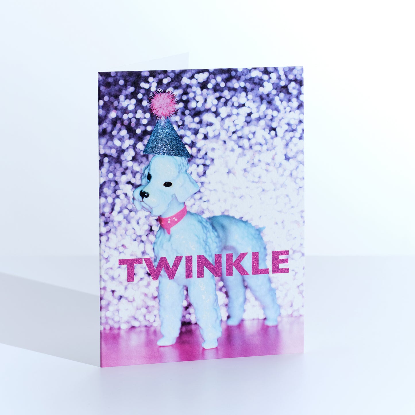 Twinkle Poodle Christmas Card