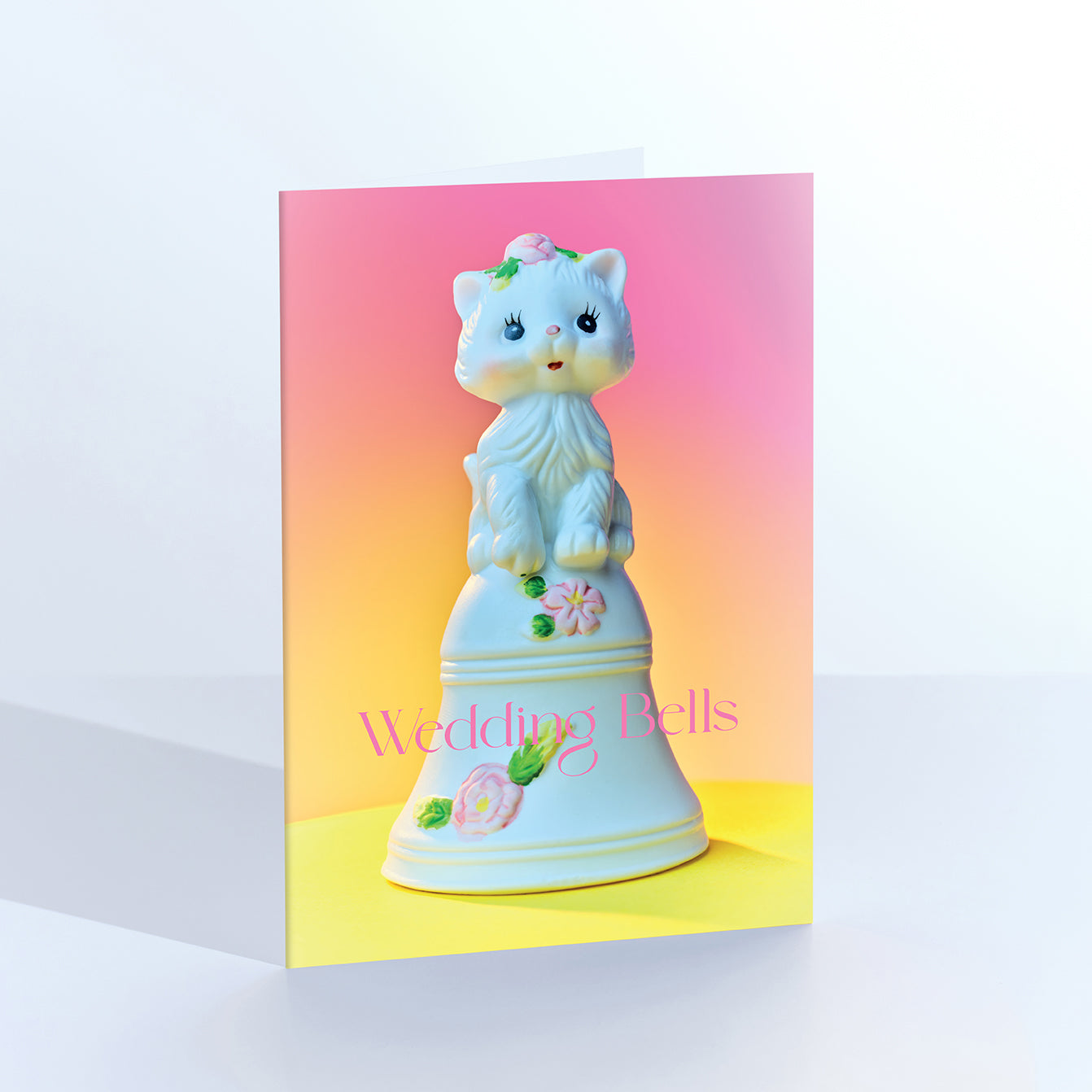 Wedding Bells Cat Greetings Card