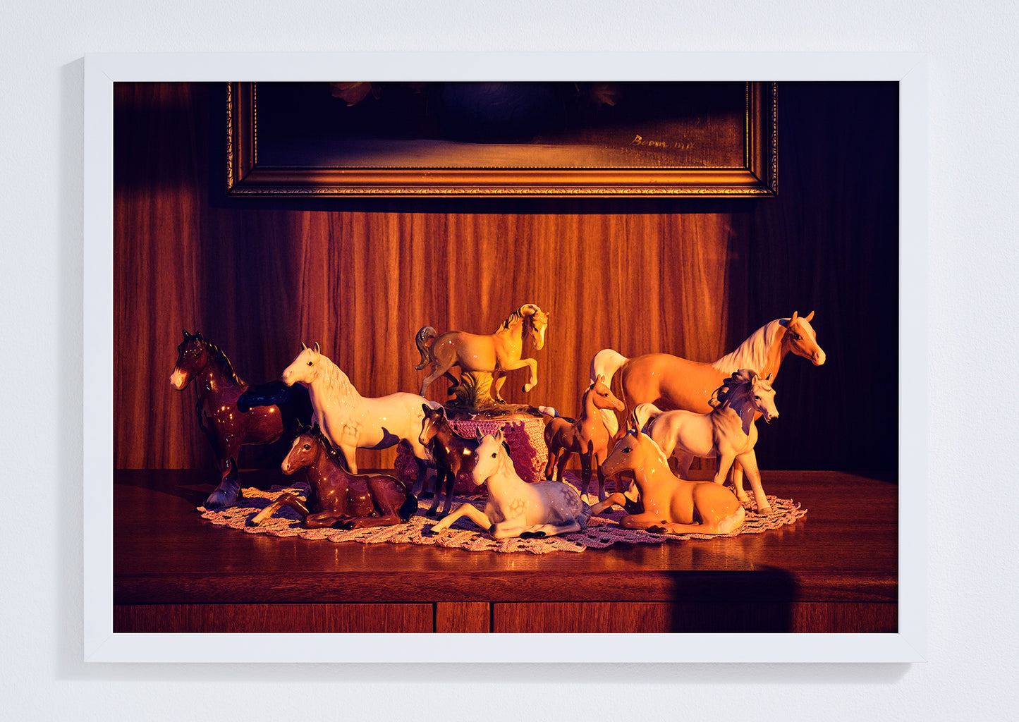 "Nana's house, horses in the early light" giclée photo print