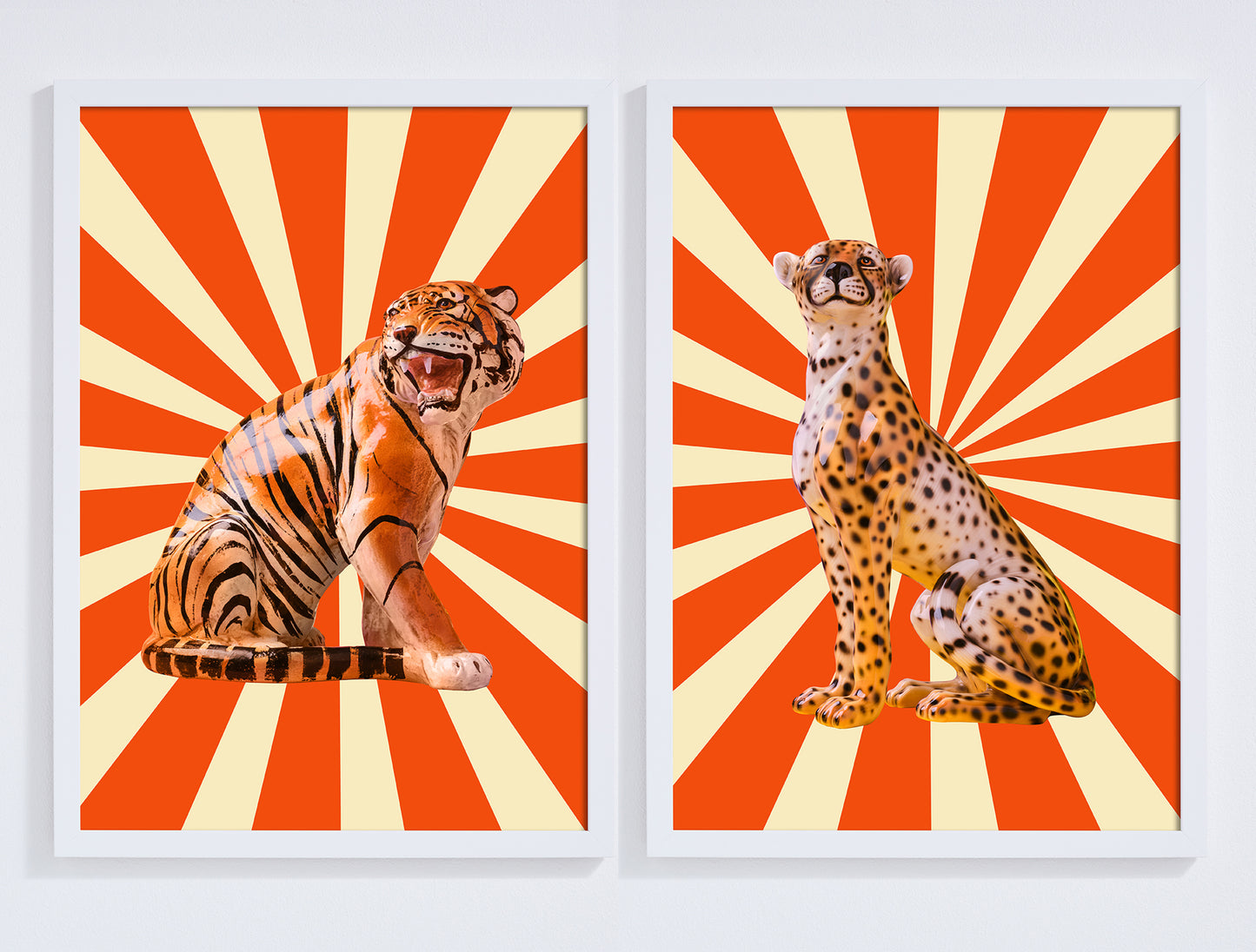 "Circus Cats" pair of giclée photo prints